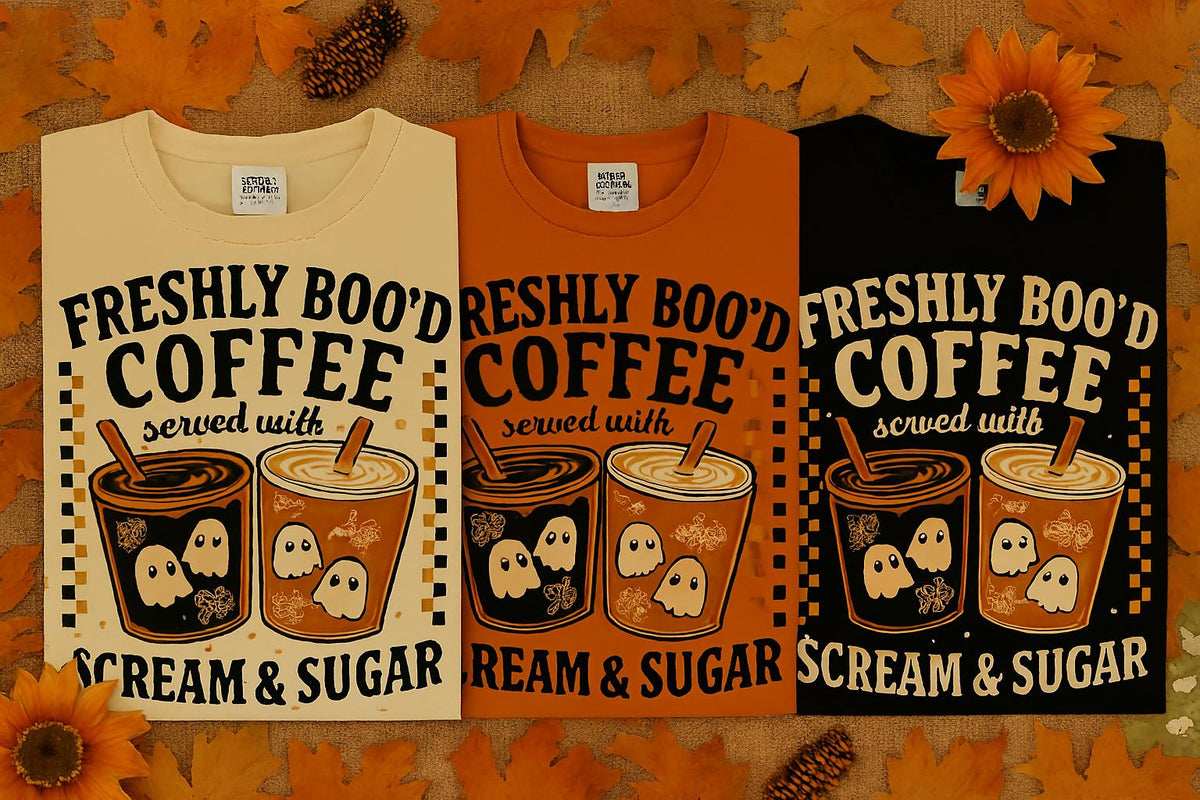 Ghost Iced Coffee Halloween Shirt: Spooky Season Comfort Colors Tee