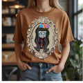Sugar Skull Graphic Tee: Comfort Colors Halloween Shirt