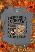 Ghost Iced Coffee Halloween Shirt: Spooky Season Comfort Colors Tee