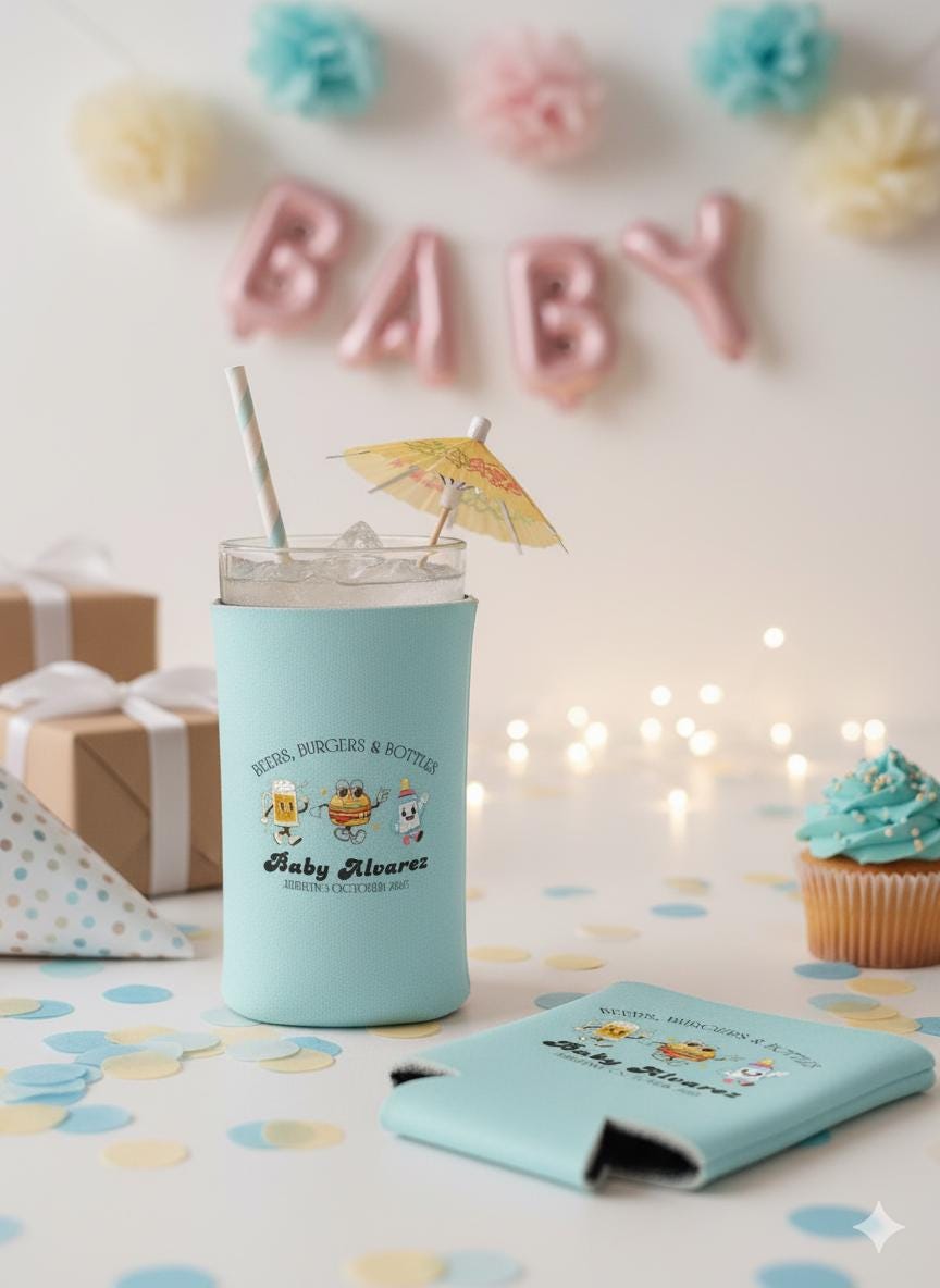 Personalized Koozies (25) | Custom Neoprene Can Cooler for Any Occasion