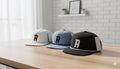 Custom embroidered baseball cap side view