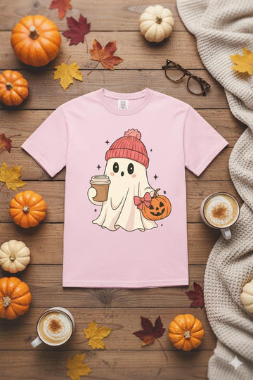 Halloween Ghost, Spooky Season, Fall Coffee Lover Comfort Colors 1717