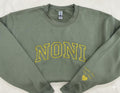 Personalized family sweatshirt flat lay, back view