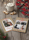Plaid, Farmhouse Holiday Family Photo Card, Printable Digital or Printed Christmas Greeting
