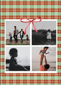 Plaid, Farmhouse Holiday Family Photo Card, Printable Digital or Printed Christmas Greeting