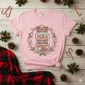 Mason Jar Hard Candy Christmas Wreath Comfort Colors 1717 T-shirt