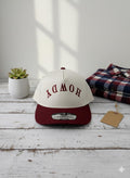 Upside Down Embroidered Maroon & Cream Trucker HOWDY Cambridge PB274 Hat