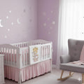 Personalized baby name embroidery close-up on blanket
