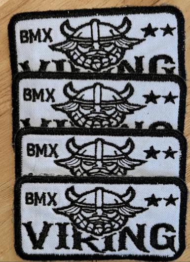 Custom patch shown on denim jacket