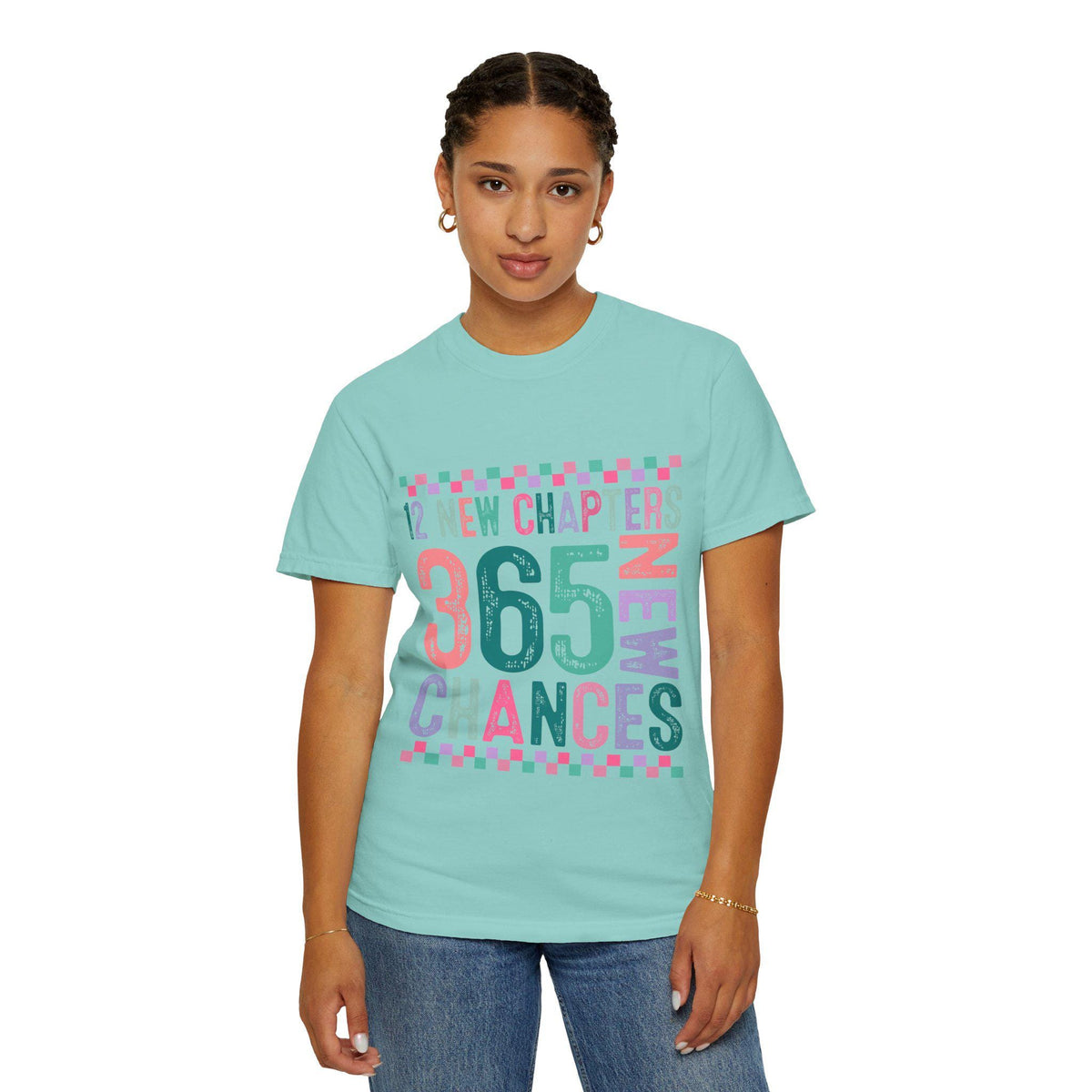 365 Chances Inspirational Typography T-Shirt | New Chapters Motivational Tee