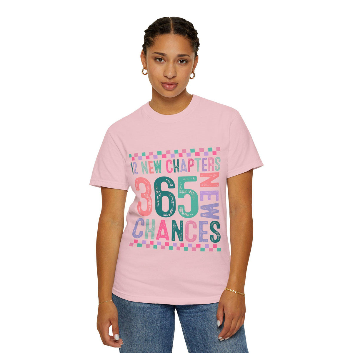 365 Chances Inspirational Typography T-Shirt | New Chapters Motivational Tee