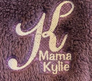 Custom Embroidered Sherpa Wearable Blanket | Oversized Hoodie Pancho