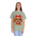 Faux Yarn Valentine Doodle with Heart Sunglasses T-Shirt | Dog Lollipop Design