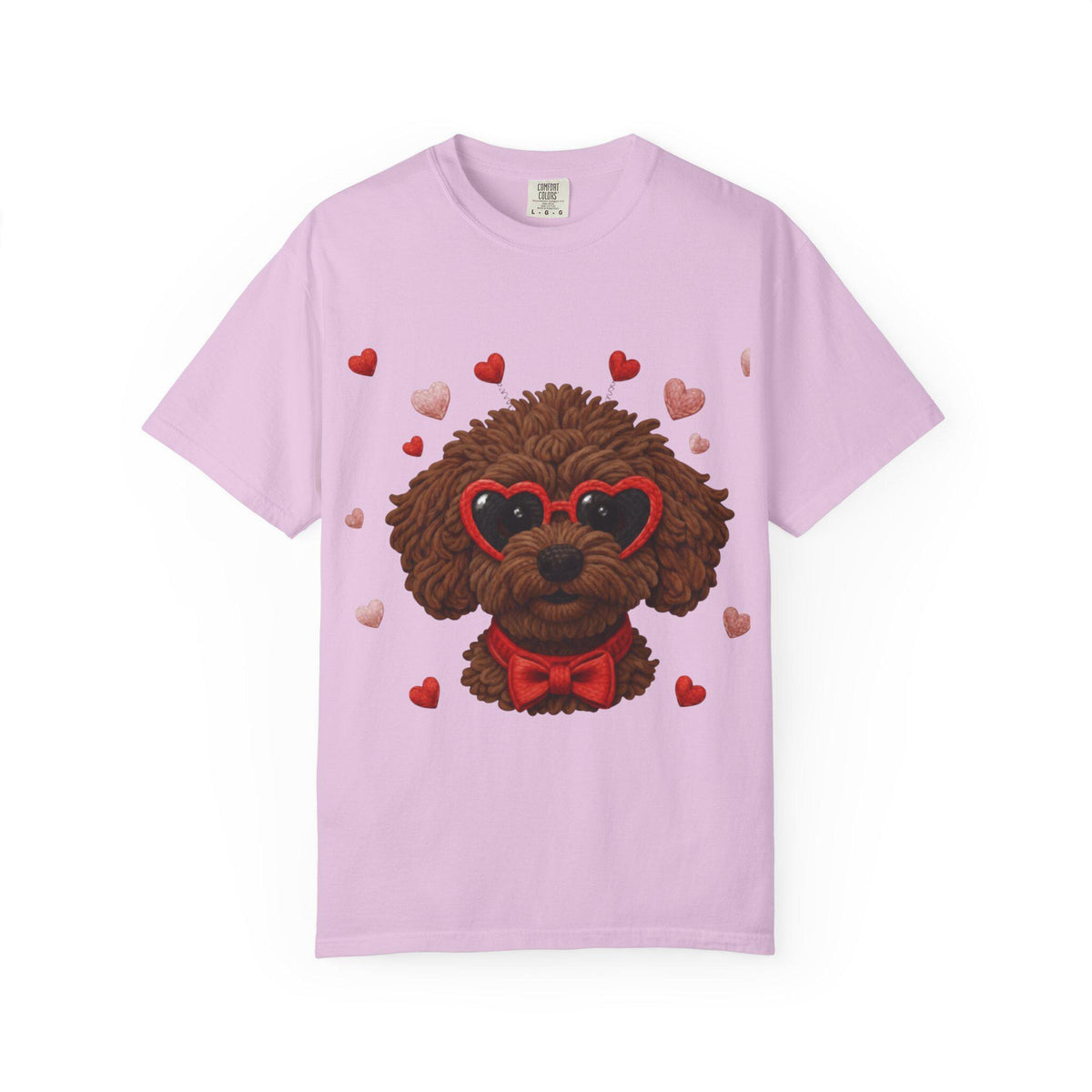 Faux Yarn Chocolate Doodle Valentines Day Tee Shirt