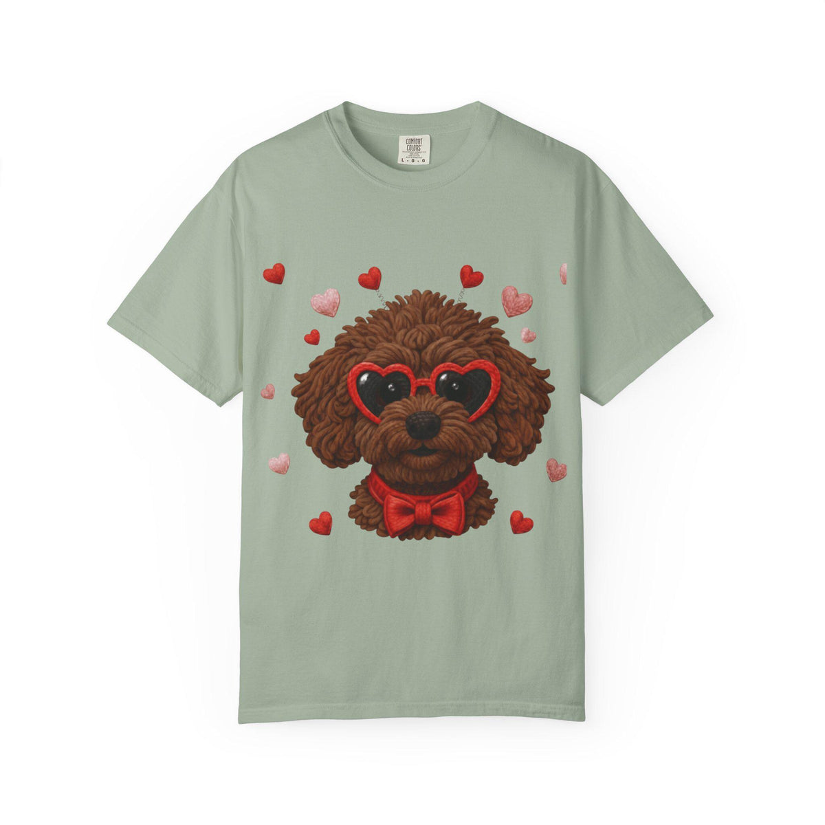 Faux Yarn Chocolate Doodle Valentines Day Tee Shirt
