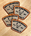 Embroidered patch close-up, high thread-count detail