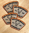 Embroidered patch close-up, high thread-count detail
