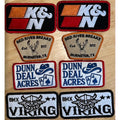 Custom embroidered patches, iron on or sew on, personalized logos
