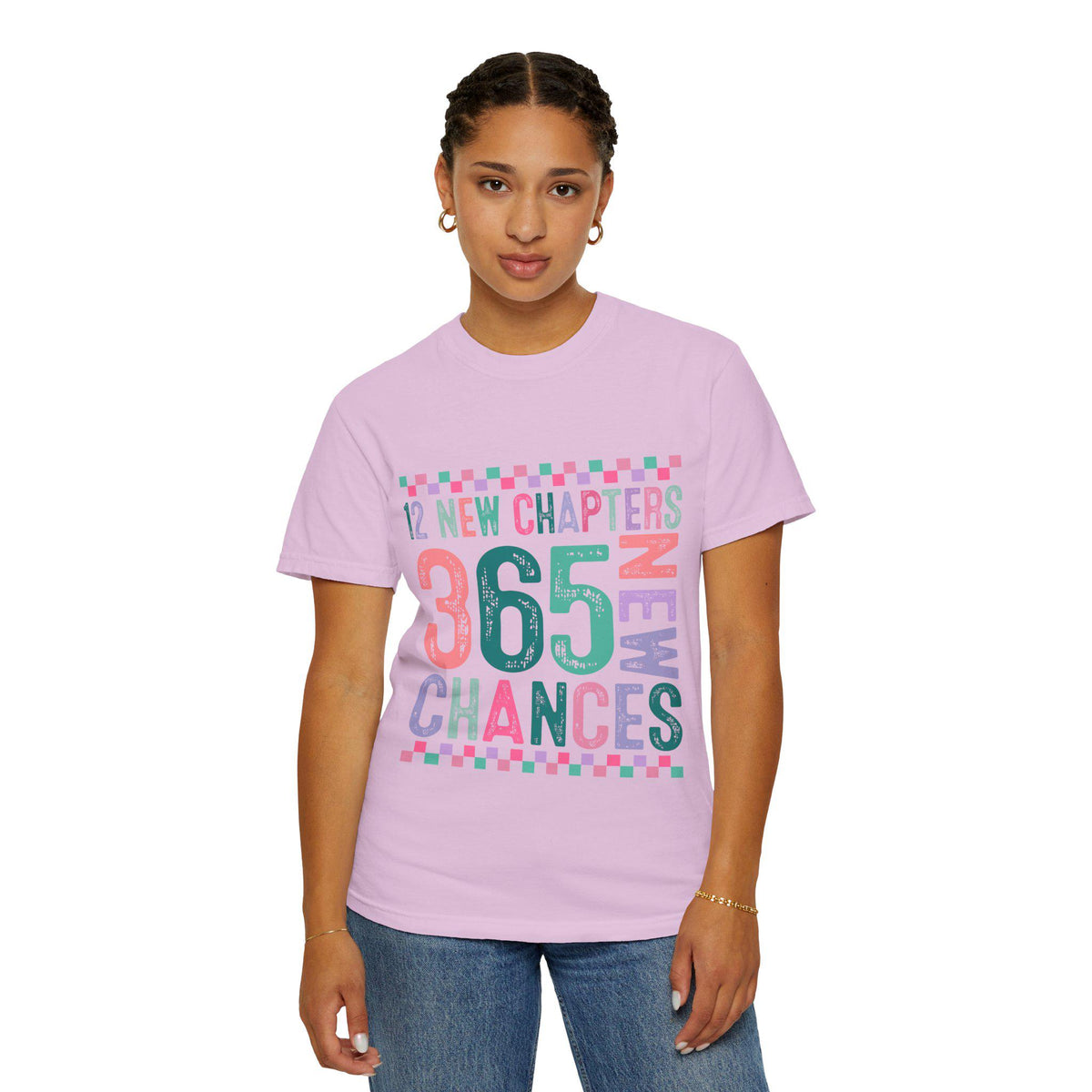 365 Chances Inspirational Typography T-Shirt | New Chapters Motivational Tee