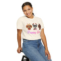 Puppy Love Comfort Colors T-Shirt | Dog Faces with Hearts