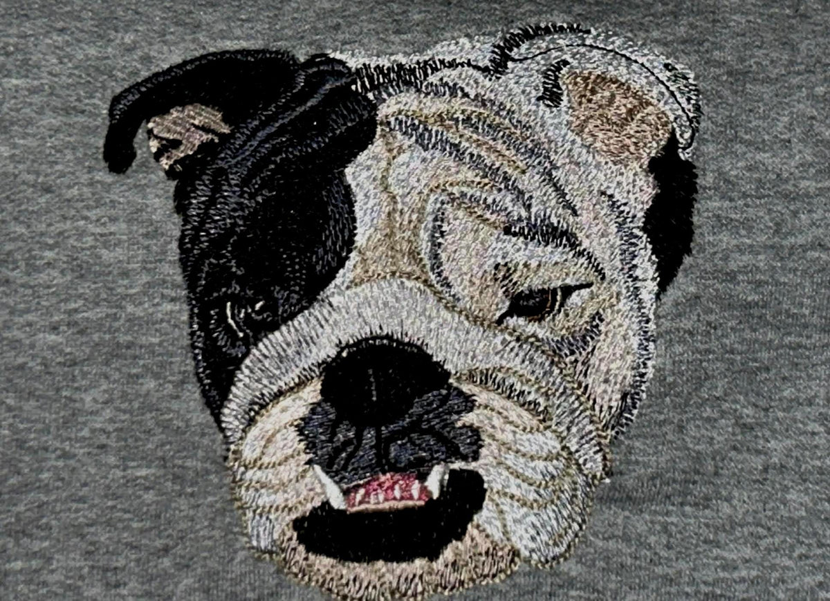 Custom Embroidered Pet Portrait Sweatshirt | Personalized Cat Gift