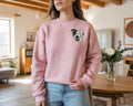Custom Embroidered Pet Portrait Sweatshirt | Personalized Monogrammed Dog Cat Crewneck