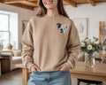 Custom Embroidered Pet Portrait Sweatshirt | Personalized Monogrammed Dog Cat Crewneck