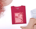 Coquette Valentine's Day Stamp Shirt | Comfort Colors 1717 | Pink Bow Be Mine Tee