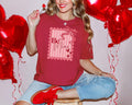 Coquette Valentine's Day Stamp Shirt | Comfort Colors 1717 | Pink Bow Be Mine Tee