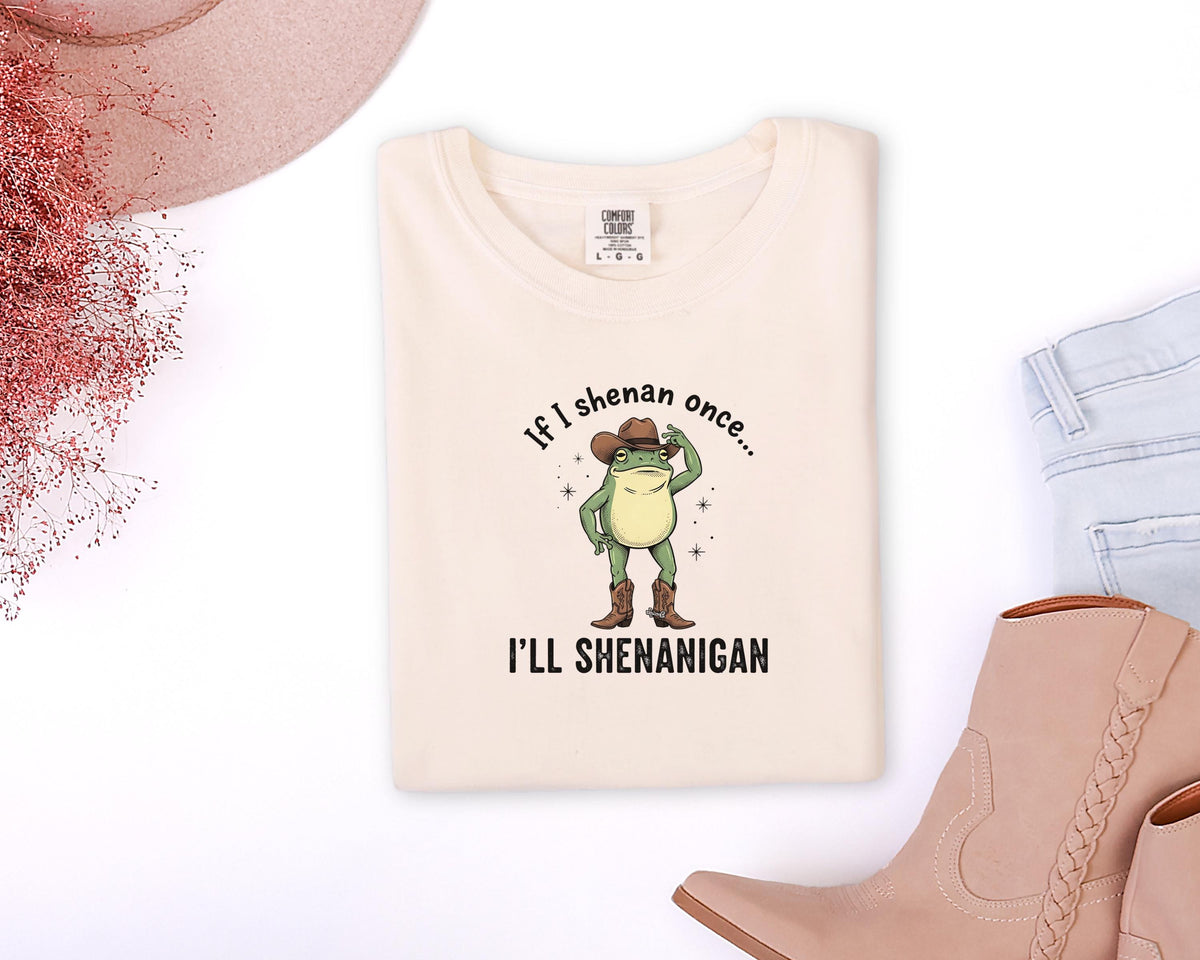 Cowboy Frog T-Shirt | Garment-Dyed Comfort Colors Frog Tee