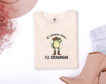 Cowboy Frog T-Shirt | Garment-Dyed Comfort Colors Frog Tee