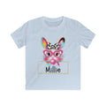 Custom Name Bunny Shirt, Bubblegum Bunny Tee, Retro Heart Glasses Rabbit Gildan Softstyle T-shirt