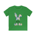 Personalized Watercolor Bunny Baseball Cap Shirt for Boys, Custom Easter Name Tee