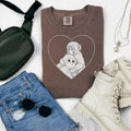 Punch the Monkey Hugging Plushie Comfort Colors Tee