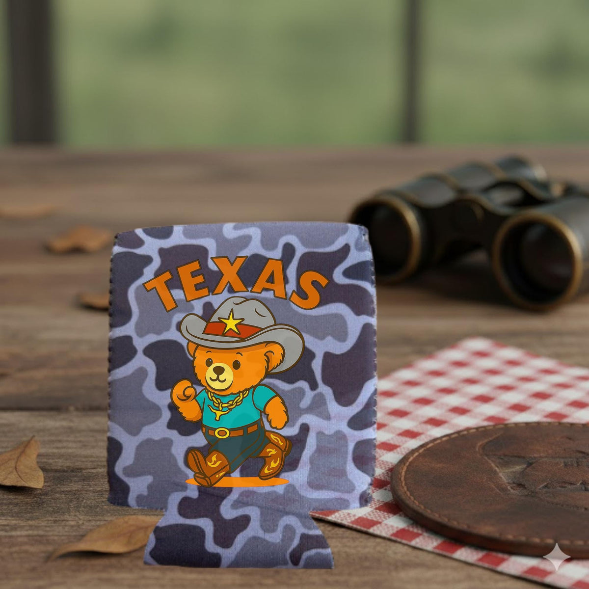 Custom Camo Can Koozie – Personalized Hunting Beverage Insulator (Bundle of 25)