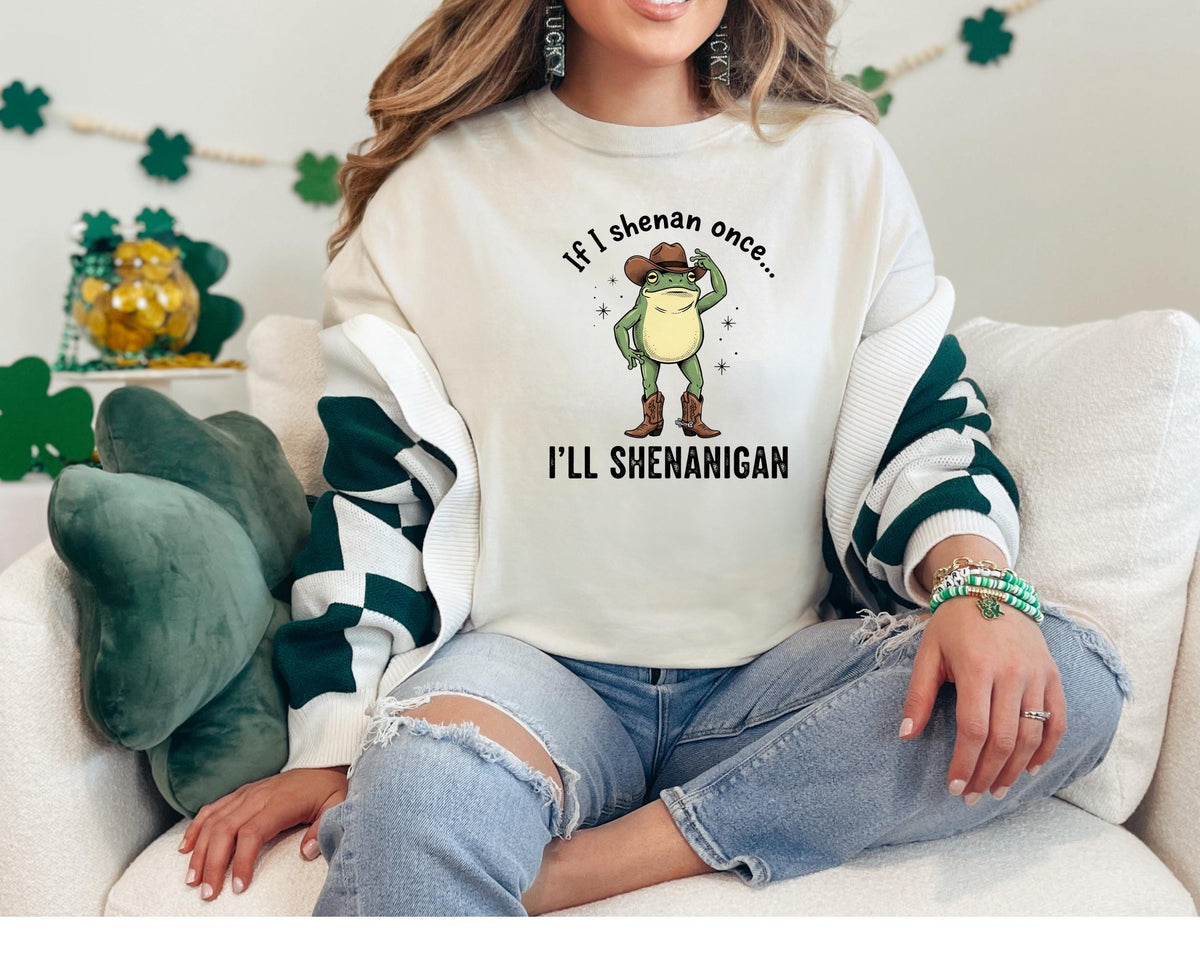 Cowboy Frog T-Shirt | Garment-Dyed Comfort Colors Frog Tee