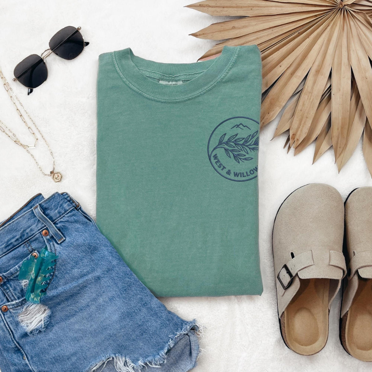 Custom Embroidered Logo Comfort Colors Shirt | Personalized Business Merch