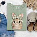 Easter Bunny with Gingham Bow and Heart Glasses T-Shirt