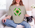 Tie-Dye Four-Leaf Clover T-Shirt | St. Patrick's Day Shamrock Tee