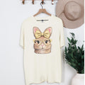 Easter Bunny with Gingham Bow and Heart Glasses T-Shirt