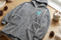 Custom embroidered fleece sweatshirt, personalized monogrammed design