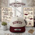 Custom Howdy Hat personalized two-tone snapback cap - full product view
