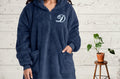 Custom fleece sweatshirt shown in Blue colorway
