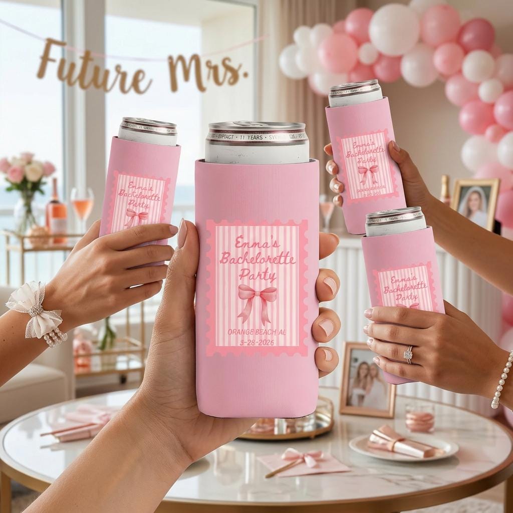 Double-sided printing option on custom can cooler