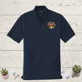 Custom embroidered logo polo shirt, business team apparel