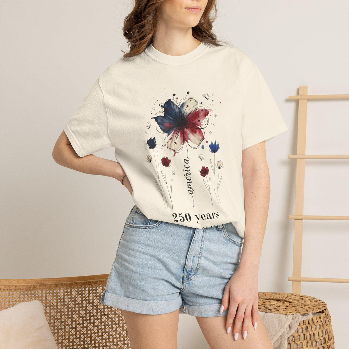 250 Years America Commemorative Tee - Crimson colorway
