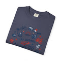 Summer USA Turned 250 Commemorative T-shirt, featuring patriotic summer-themed graphic design