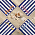 Custom beach towel fabric texture close-up