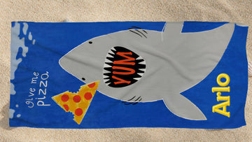 Custom Mermaid or Shark Beach Towel
