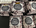 Custom duck camo cooler double-sided print example